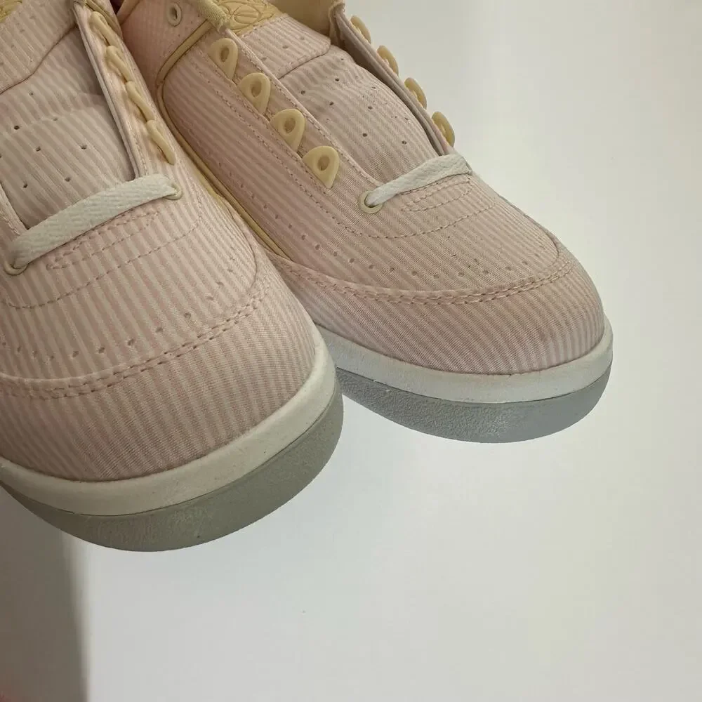 Nike Air Jordan 2 Retro Low Craft Pink Seersucker‎ Atmosphere Sneakers Size 8.5